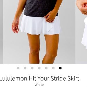 Lululemon Hit Your Stride Skirt White